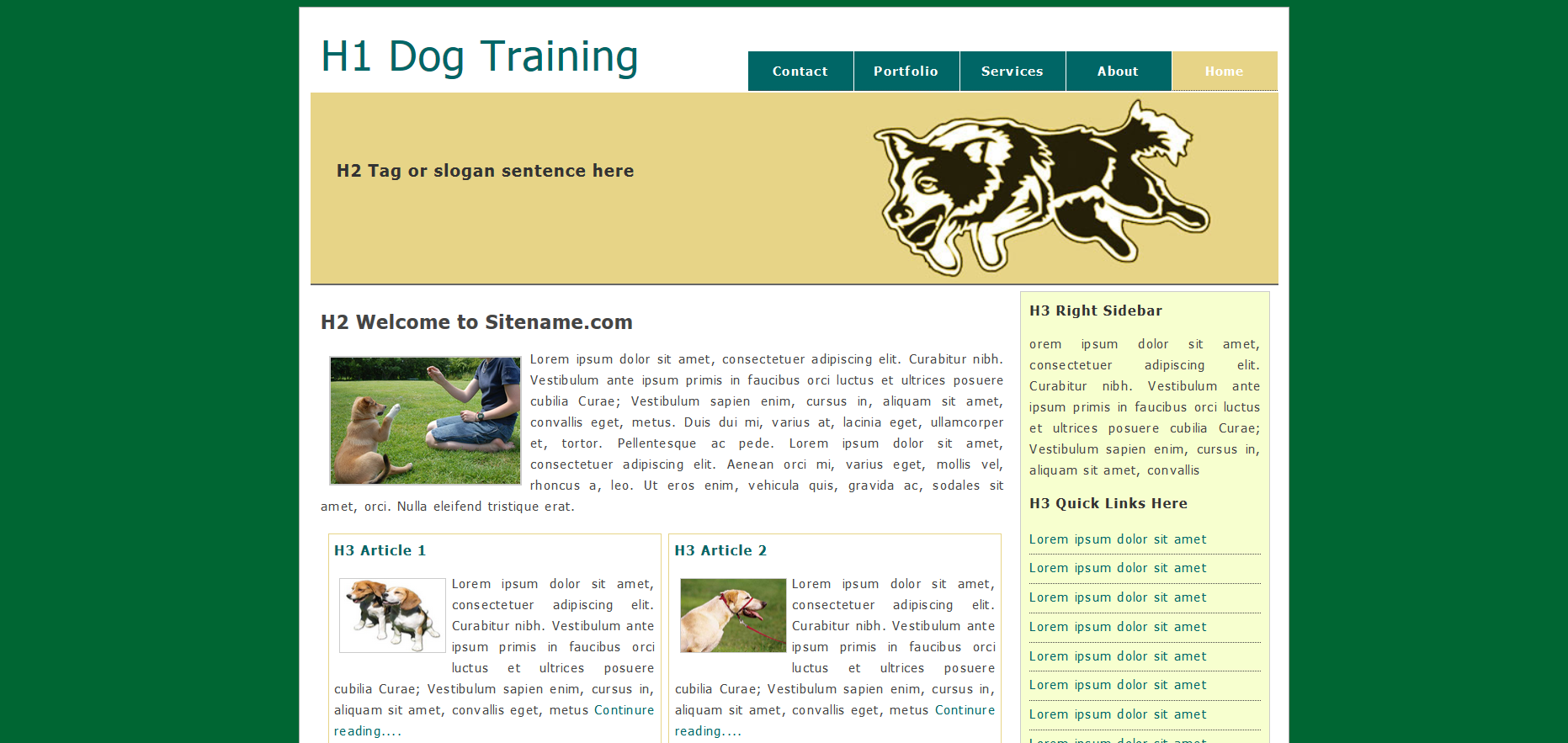 Шаблон сайта Животные №373