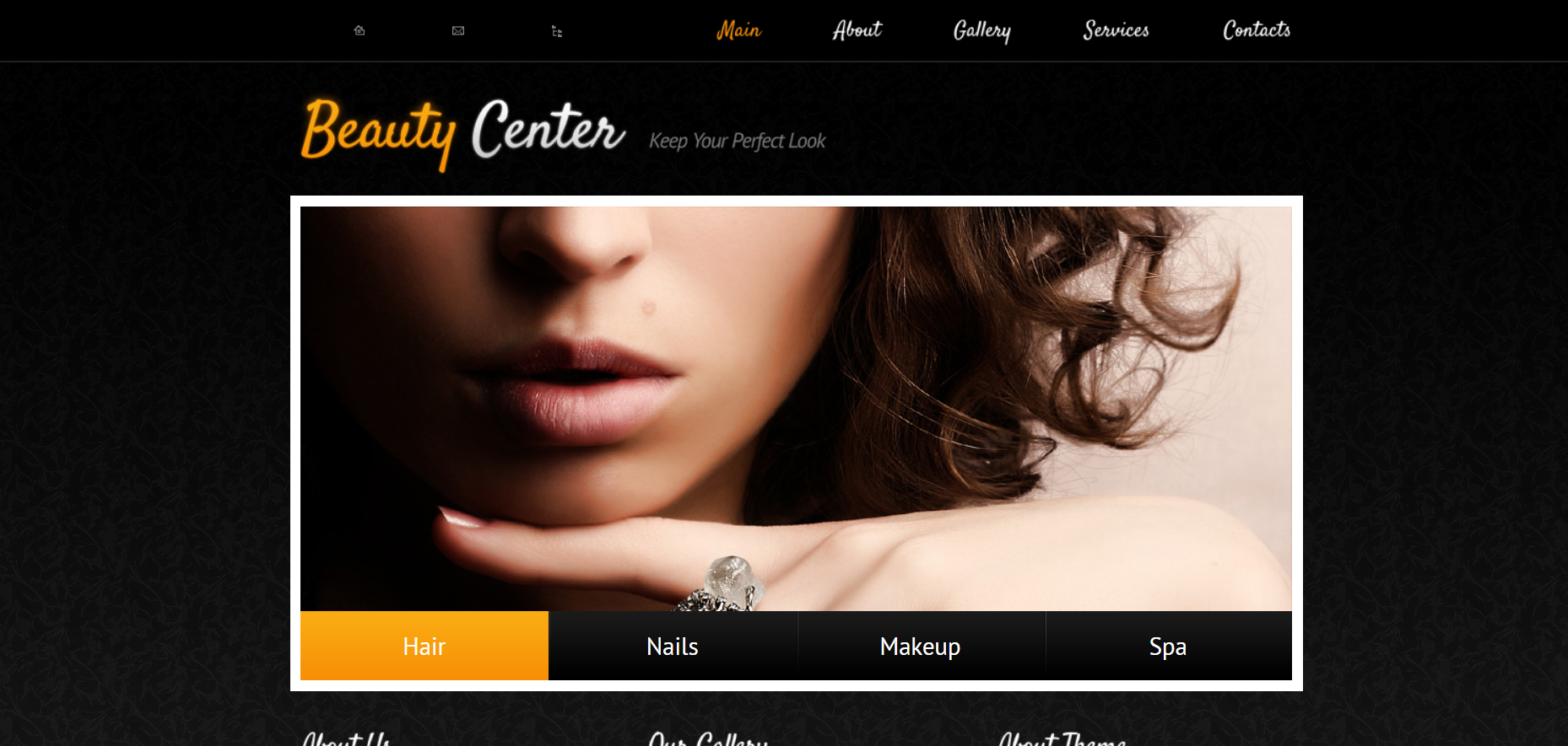 Шаблон сайта Красота №104