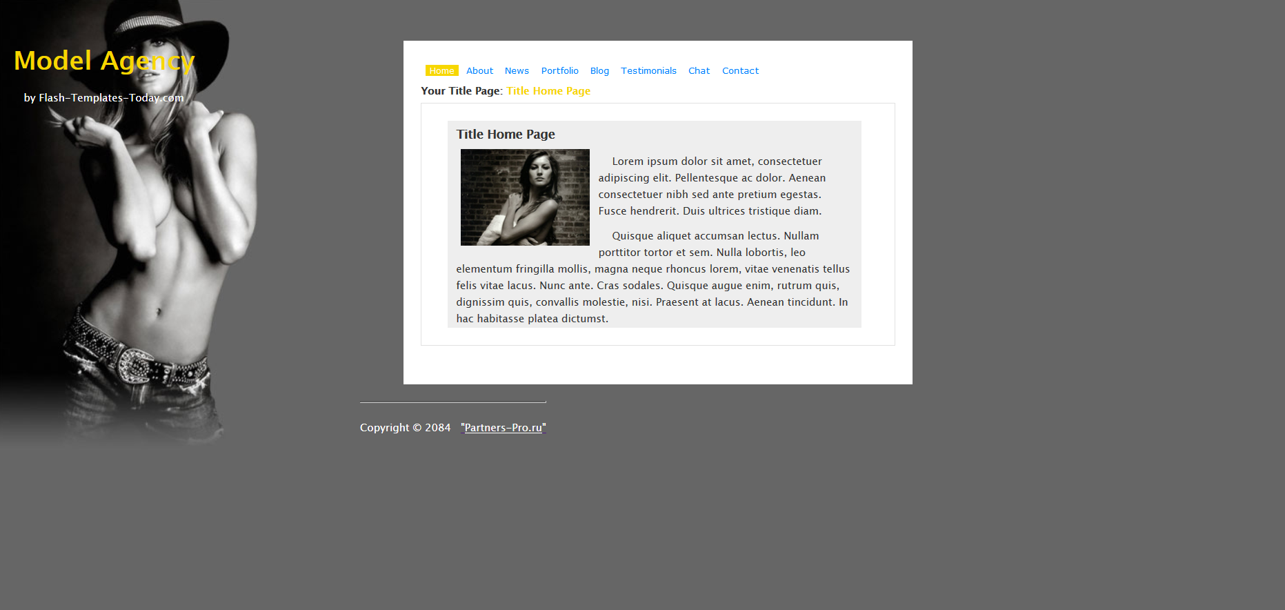 Шаблон сайта Красота №312