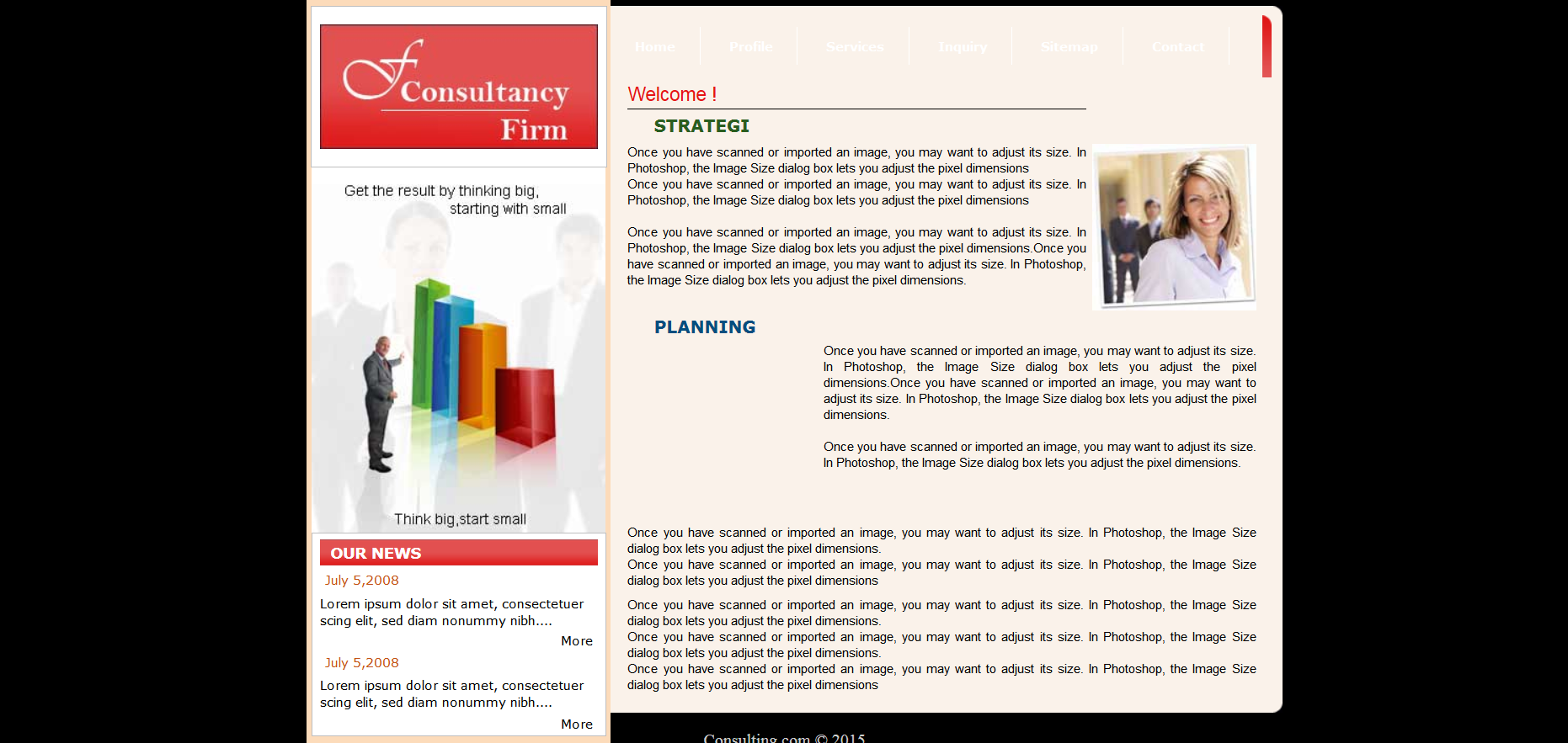 Шаблон сайта Бизнес №222