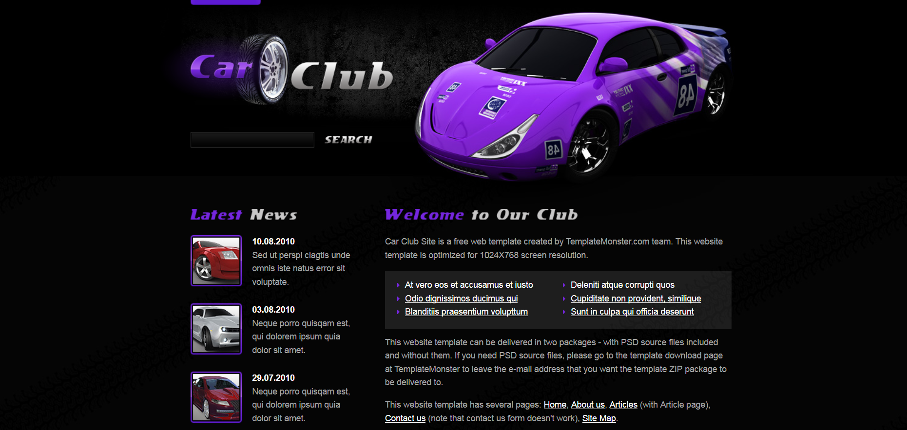 Шаблон сайта Авто №223