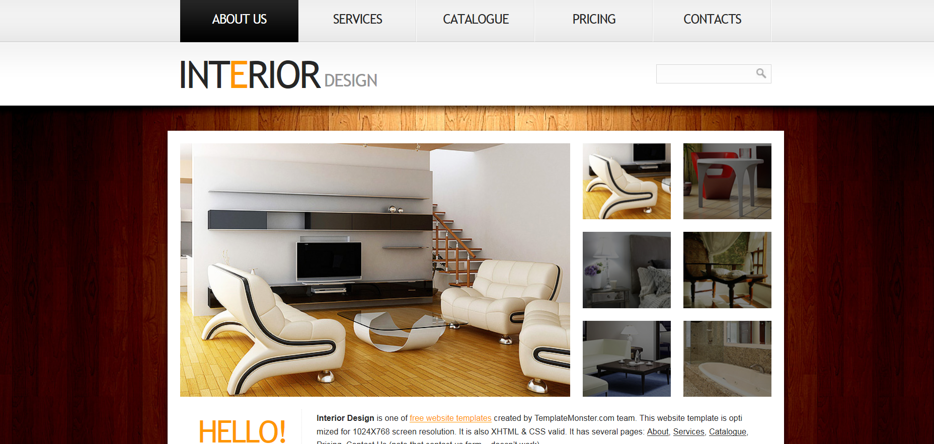 Шаблон сайта Дизайн №117