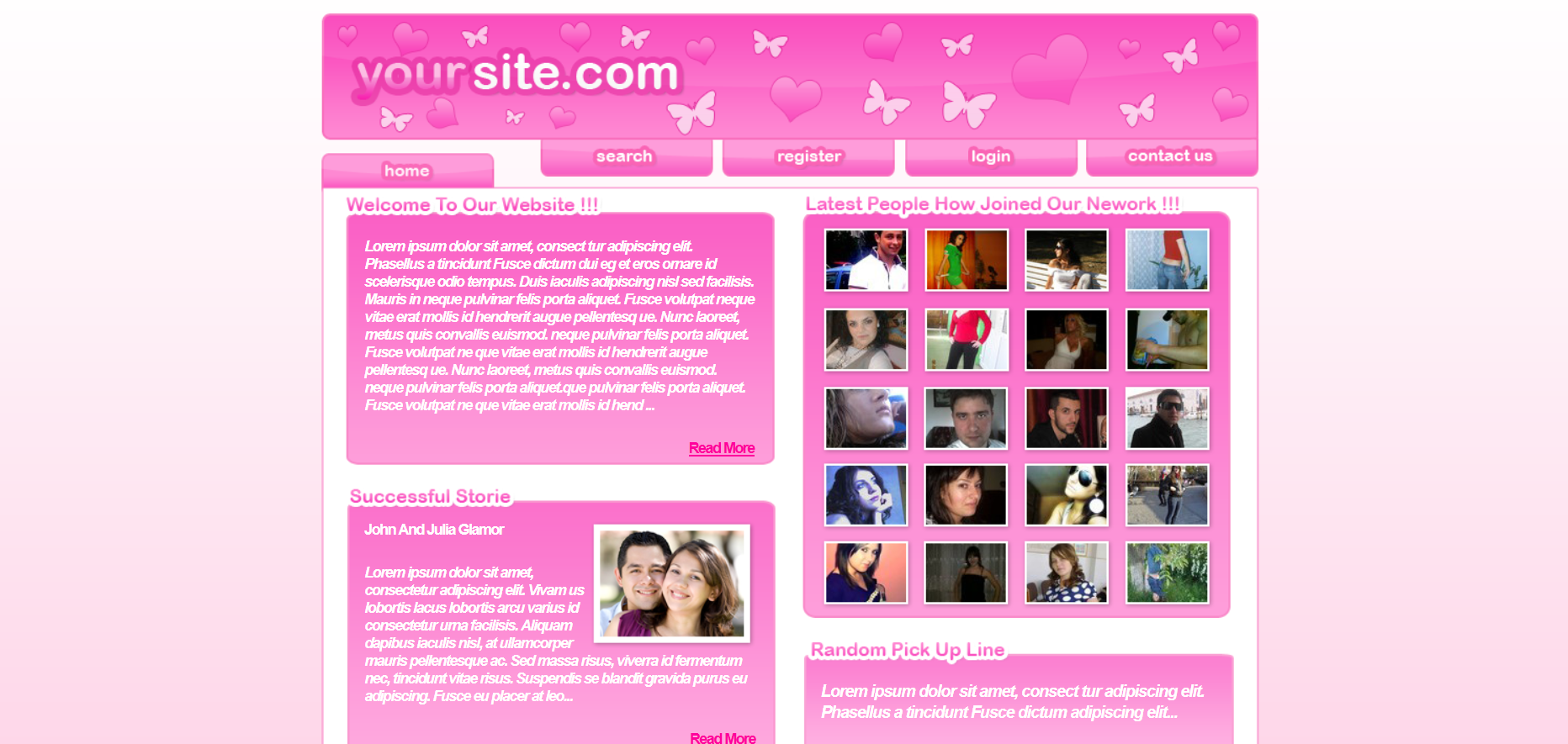 Шаблон сайта Семья №400