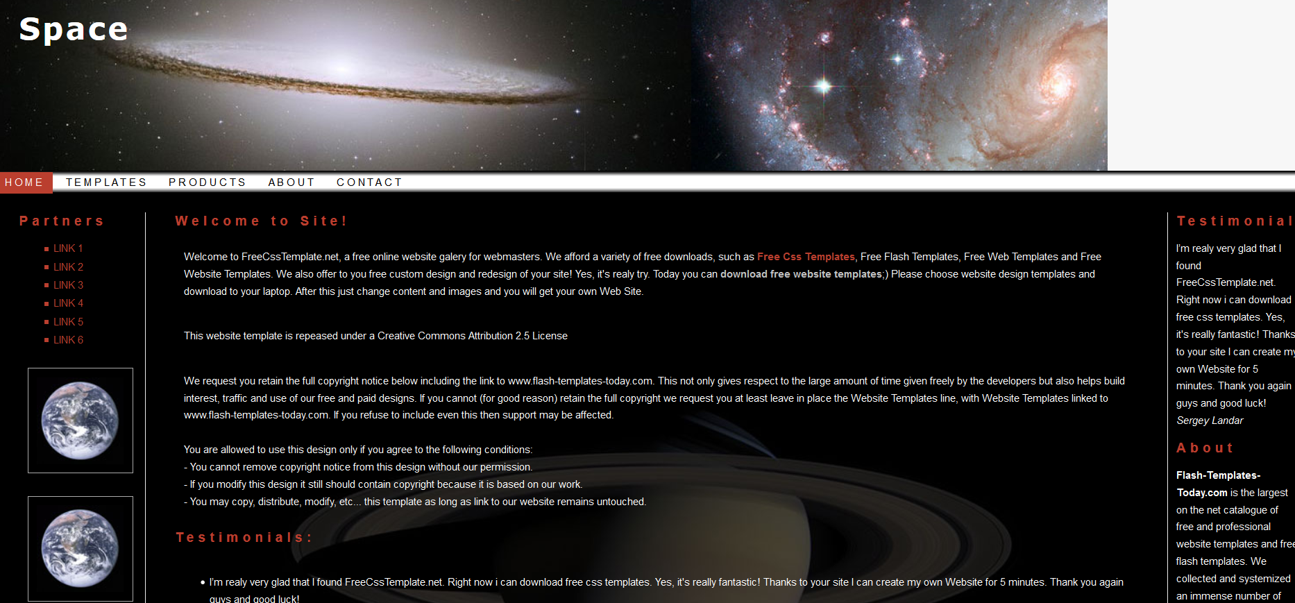 Шаблон сайта Природа №287