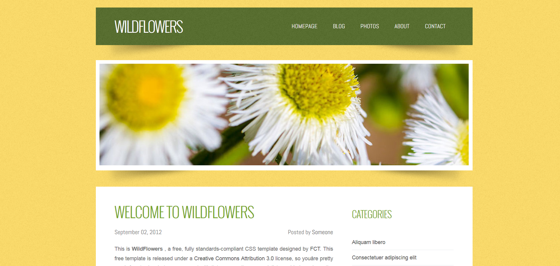 Шаблон сайта Природа №54