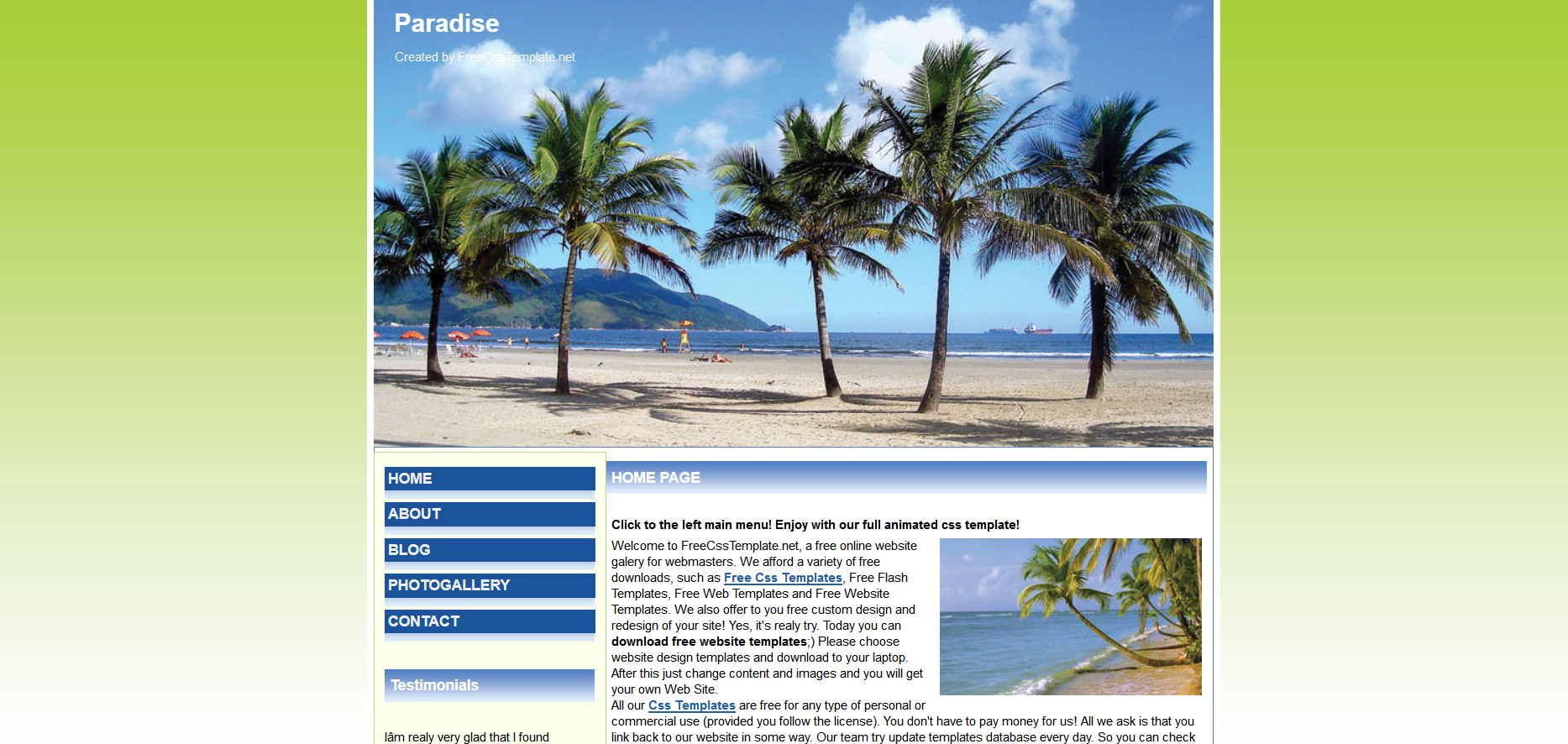 Шаблон сайта Путешествия №354